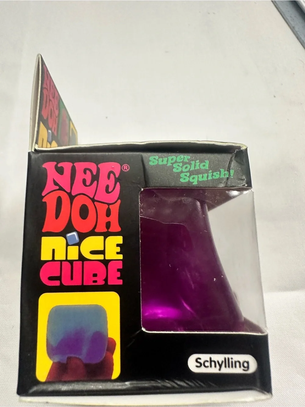 Nee Doh Nice Cube Super Solid Squish - Purple